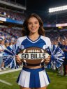 Personalized Football Cheer Pom Sign Custom Football Spirit Stick